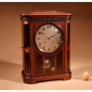 Art Nouveau Rare Germany, Furtwangen/black Forest Mahogany Mantel Clock Circa 1895. 