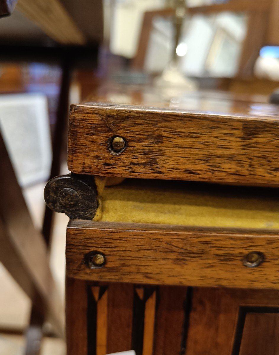 Louis XVI Game Table In Marquetry-photo-8