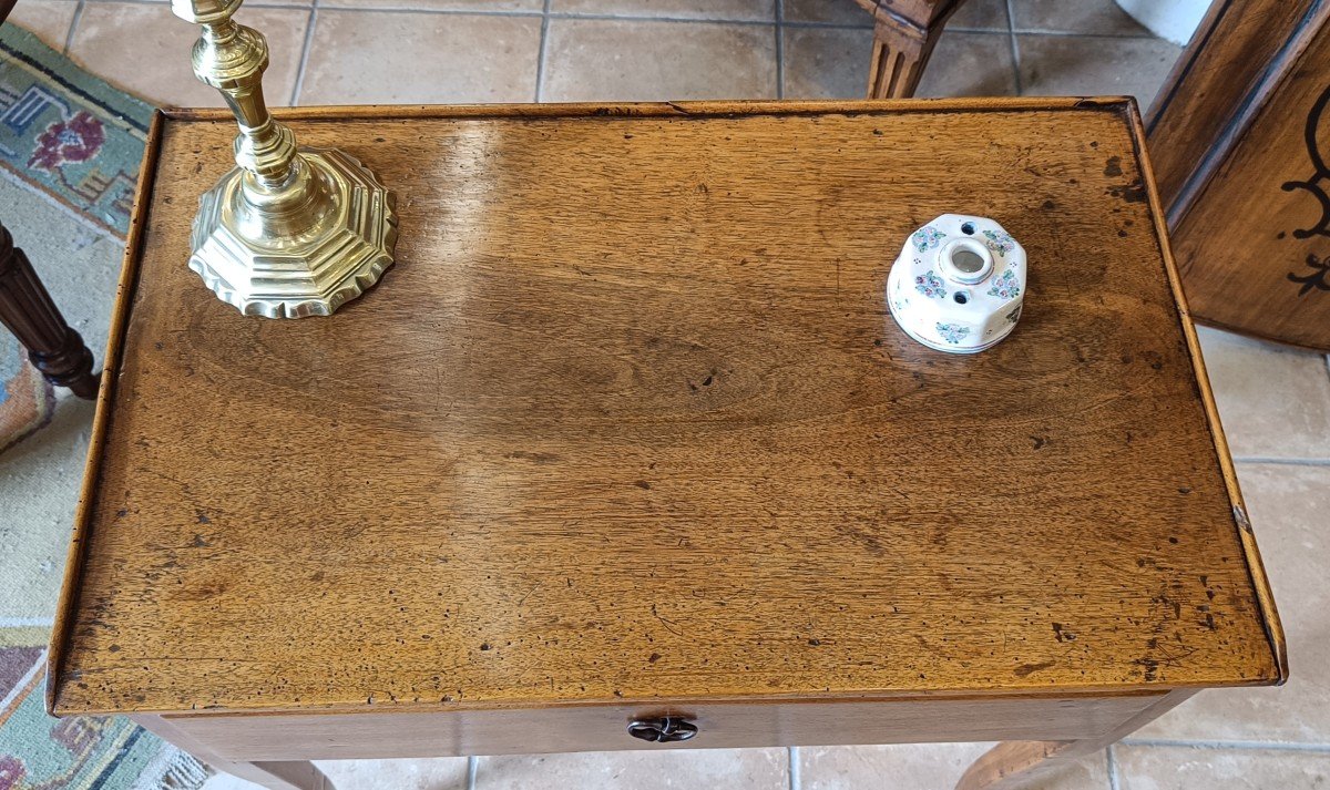 Small Louis XV Writing Table Early 19th In Walnut-photo-3