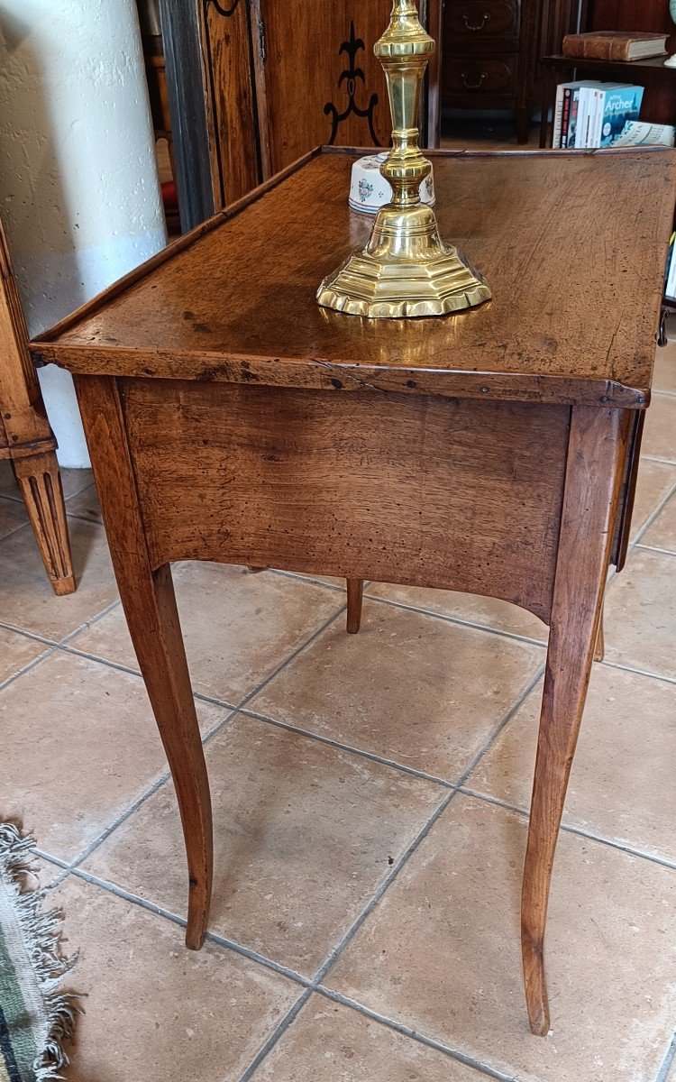 Small Louis XV Writing Table Early 19th In Walnut-photo-4