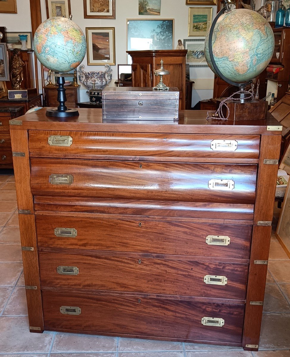 Mahogany Navy Secretary Commode-photo-2