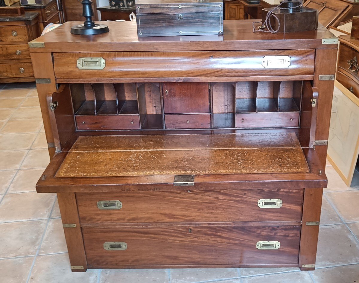 Mahogany Navy Secretary Commode