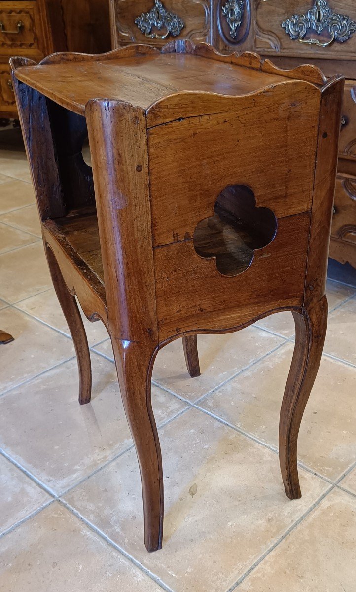 Louis XV Bedside Table In Cherry, Late 18th Early 19th-photo-3