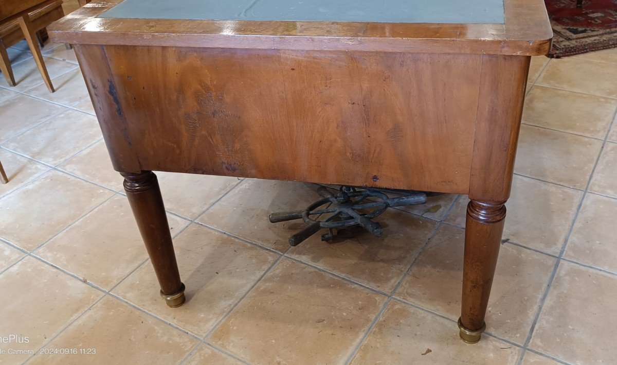 Very Large Restoration Mahogany Desk-photo-4