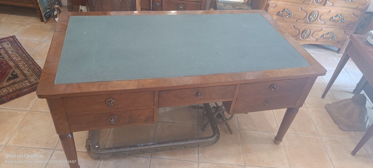 Very Large Restoration Mahogany Desk-photo-3