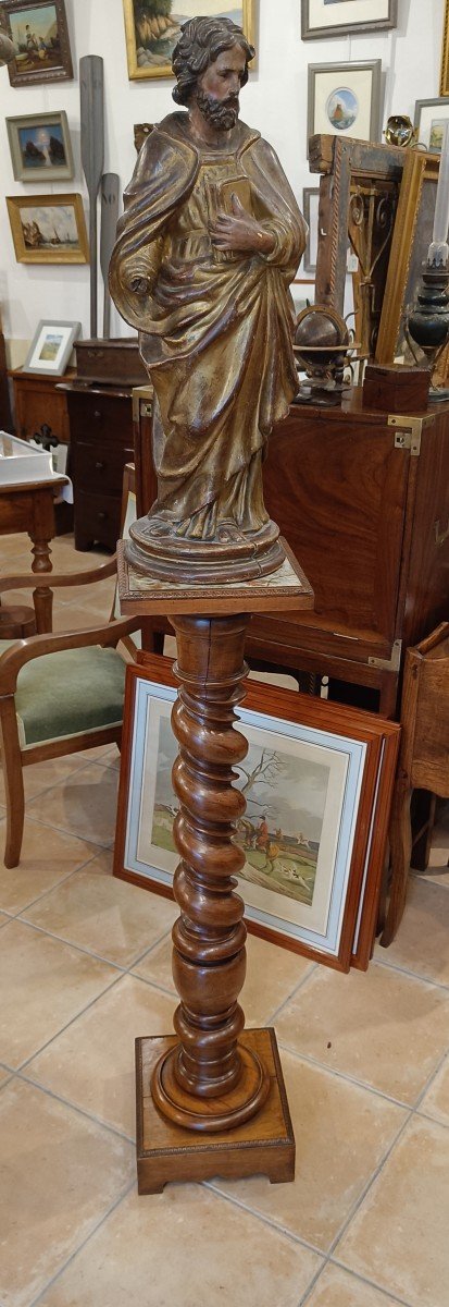 Twisted Column Walnut, Beech And Marble