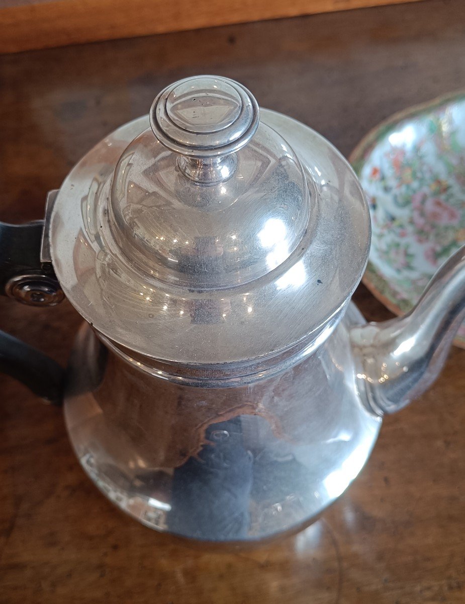 Large Silver Metal Marine Nationale Coffee Pot, Boulenger-photo-1