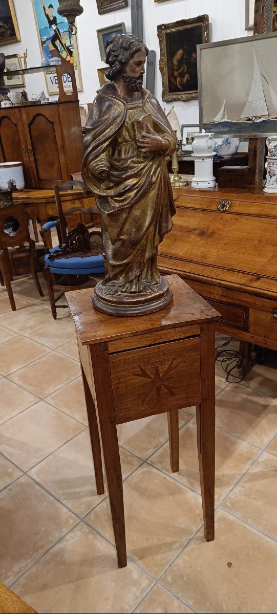 Directoire Bedside Table In Cherry Wood -photo-3