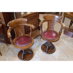 Paire De Fauteuils De Marine, De Paquebot 