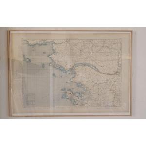 Large Marine Chart "atlas Of The Ports Of France, 1895", Noirmoutier, Le Croisic, Estuaries ...