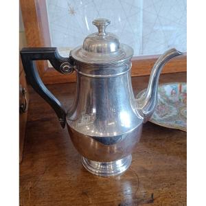 Large Silver Metal Marine Nationale Coffee Pot, Boulenger