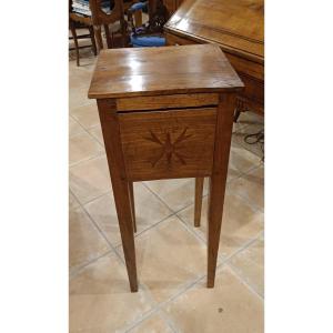 Directoire Bedside Table In Cherry Wood 