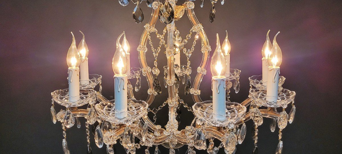 Chandelier Maria-theresia 9 Light Points.-photo-4