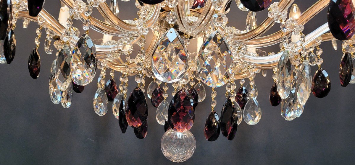 Maria-therese Chandelier Restored To 16 Light Points.-photo-6