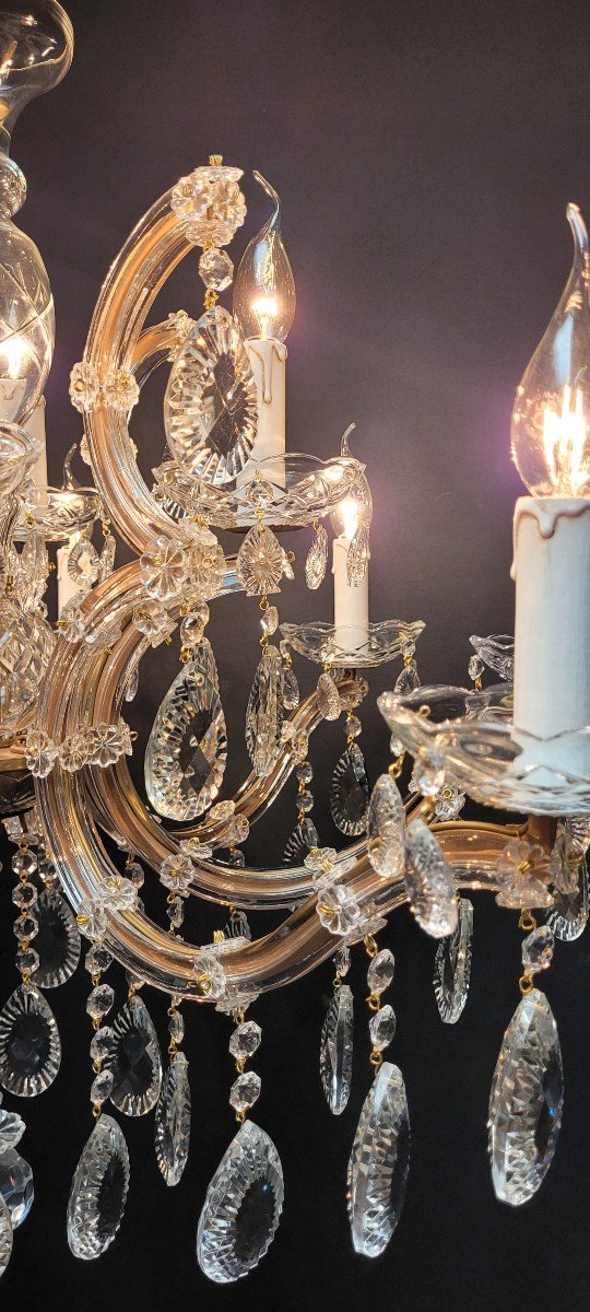 ​maria-theresia Chandelier Restored With 12 Light Points.-photo-2