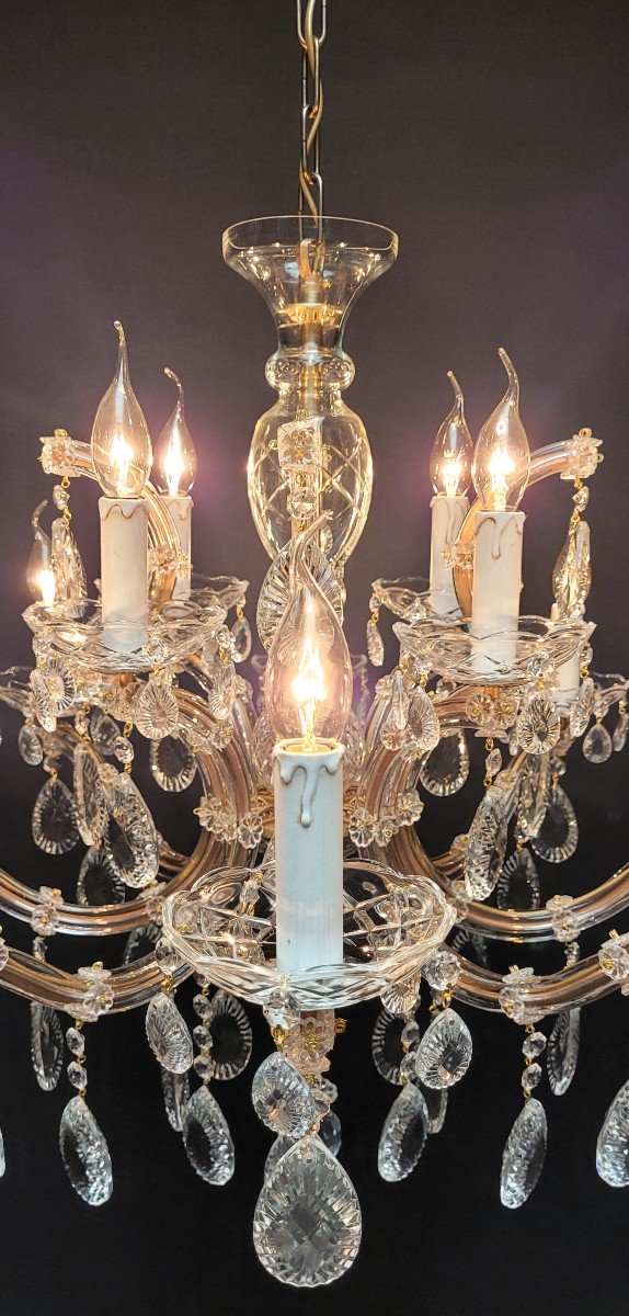 ​maria-theresia Chandelier Restored With 12 Light Points.-photo-3