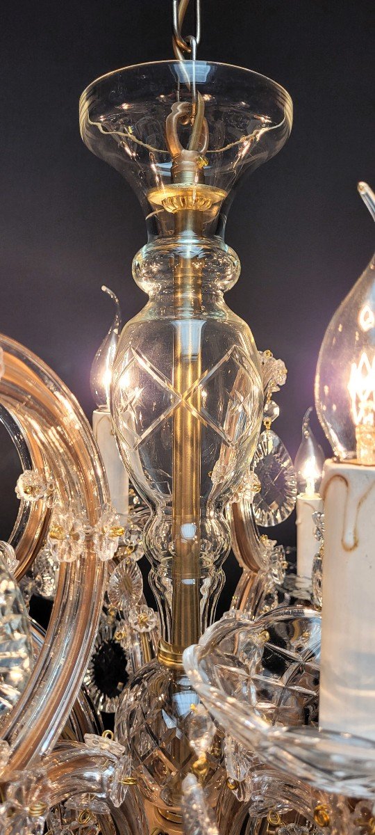 ​maria-theresia Chandelier Restored With 12 Light Points.-photo-4