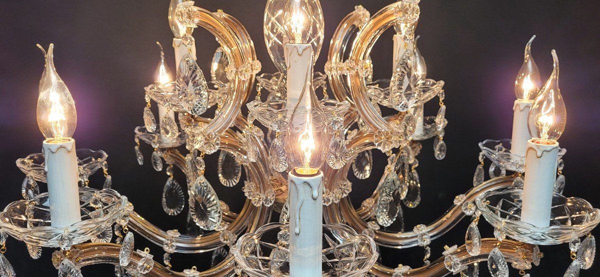 ​maria-theresia Chandelier Restored With 12 Light Points.-photo-2