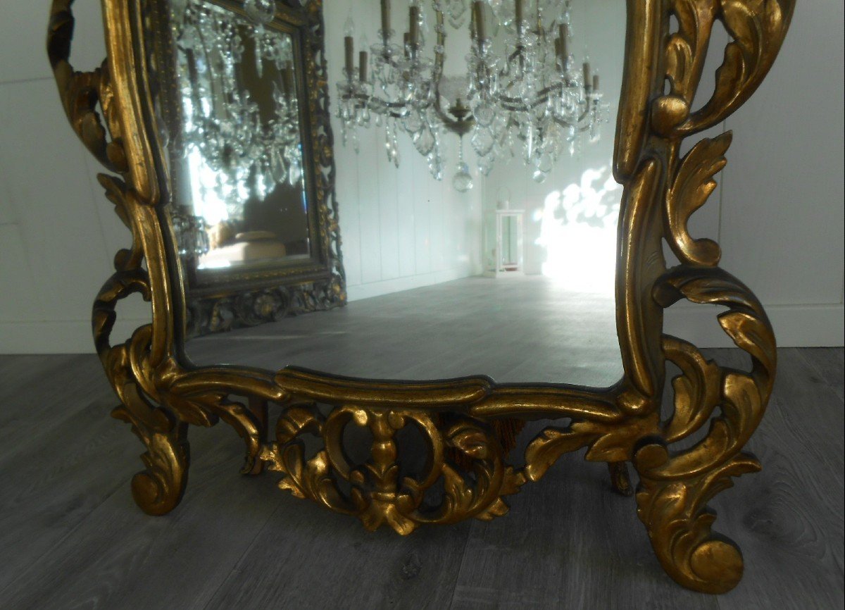 Beautiful Old French Mirror, Louis XV-photo-4