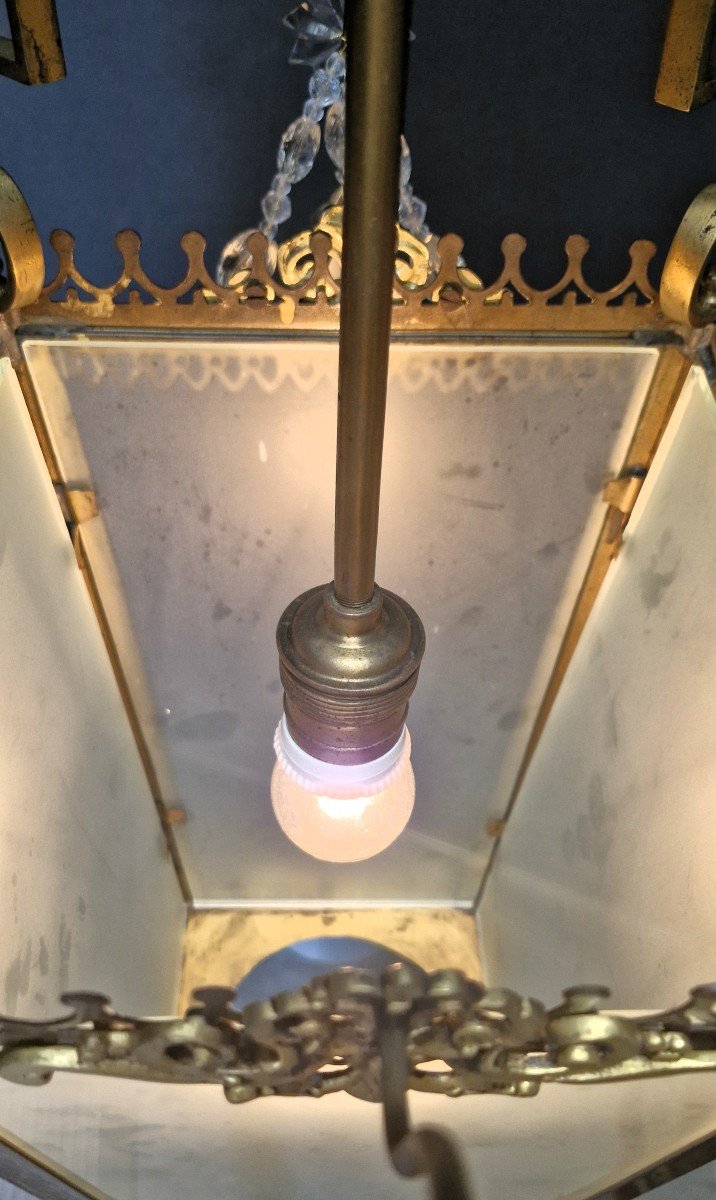 Bronze Lantern With 1 Light Point-photo-6