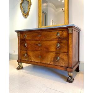 Commode Directoire En Bois De Noyer.