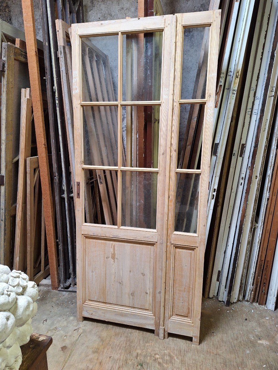  2 Tier 1 Tier Glass Door / Stripped Tierce Door / Entrance Door / Communication Doors 