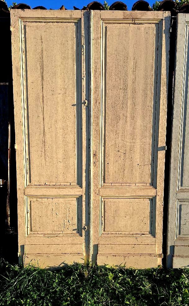 Double Pair Of 19th Century Haussmann Period Doors / Communication Doors / Woodwork-photo-2