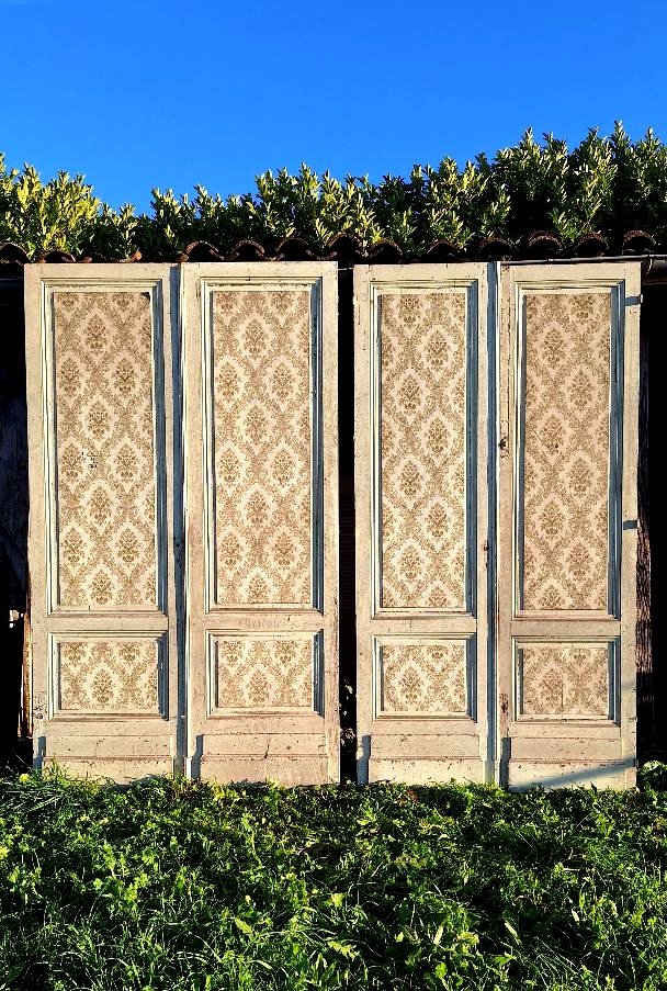 Double Pair Of 19th Century Haussmann Period Doors / Communication Doors / Woodwork-photo-4