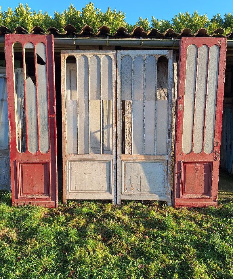 Set Of Bordeaux Doors Glasshouse Winter Garden Loft Workshop Deco Pairs Facade Shop-photo-2