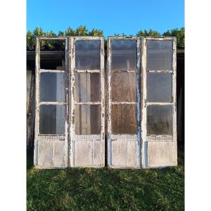 Double Pairs Of Louis XVI Glass Doors - Bordeaux 18th Century - Unesco