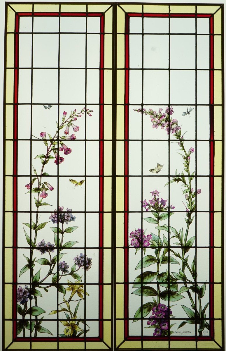 Stained Glass - Stained Glass - Varied Flowers