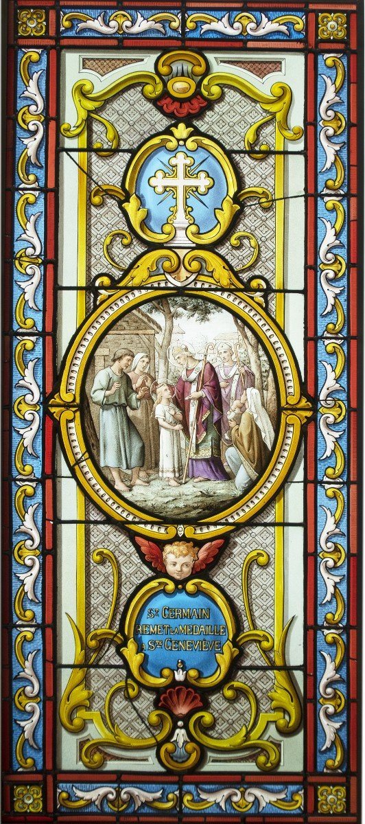 Stained Glass - Stained Glass - Sainte Geneviève-photo-2