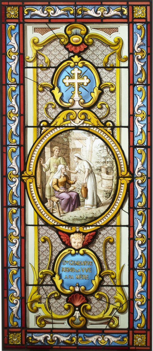 Stained Glass - Stained Glass - Sainte Geneviève-photo-3