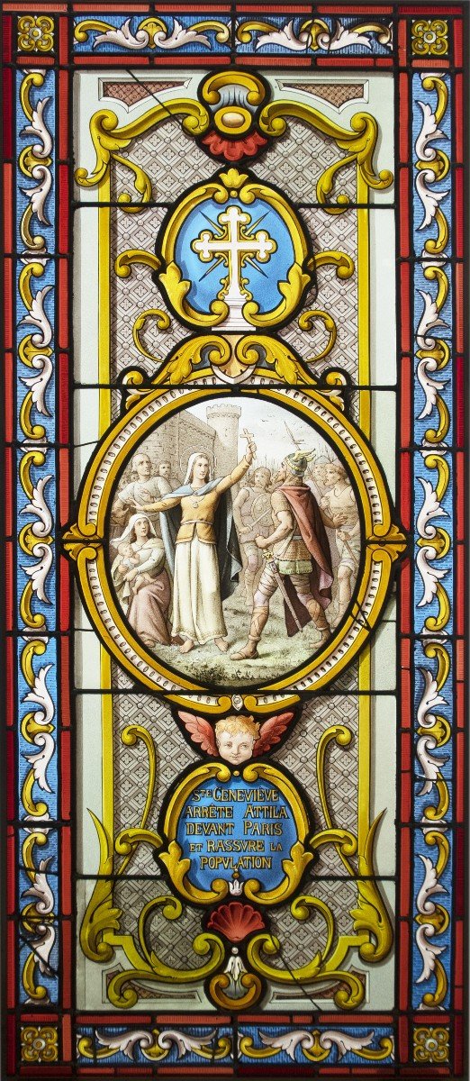 Stained Glass - Stained Glass - Sainte Geneviève-photo-4