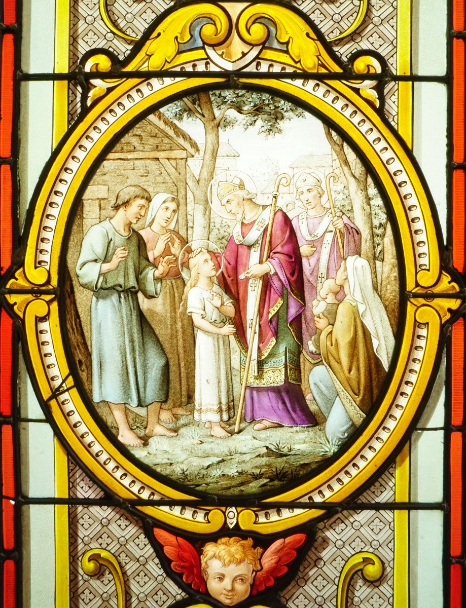 Stained Glass - Stained Glass - Sainte Geneviève-photo-2