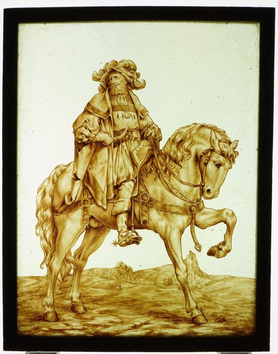 Stained Glass - Emperor Maximilian On Horseback