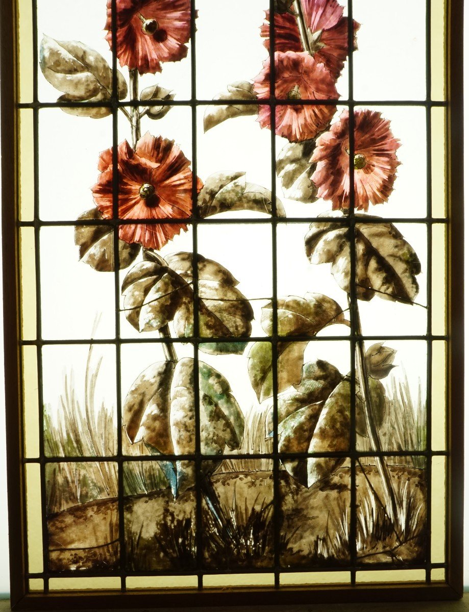 Stained Glass Windows - Hollyhocks-photo-3