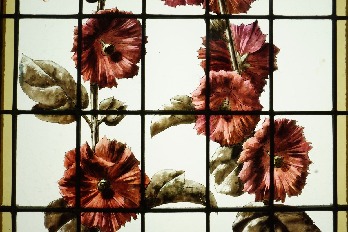 Stained Glass Windows - Hollyhocks-photo-2