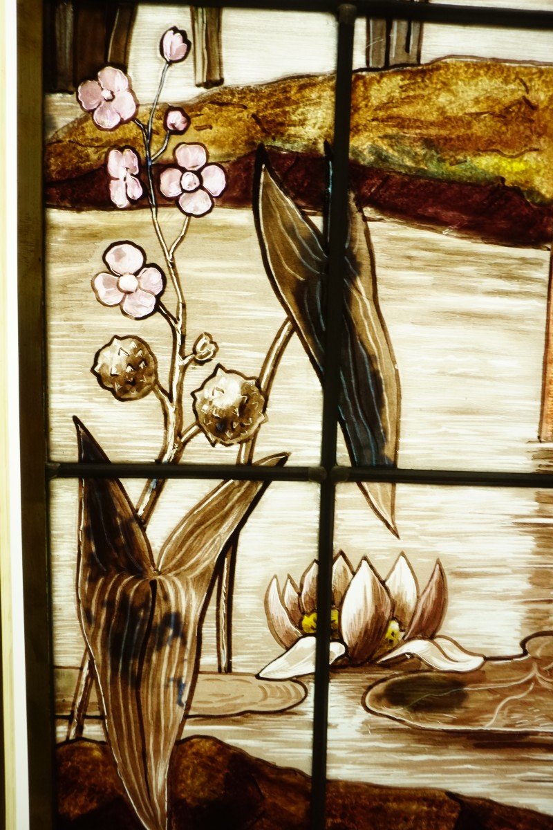 Stained Glass - Stained Glass Windows - Heron And Ducks - Lux Fournier-photo-1