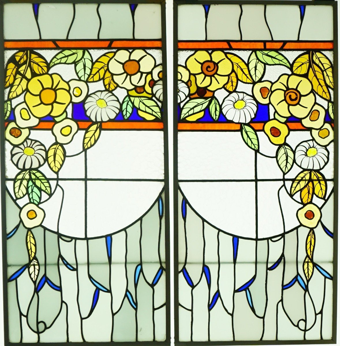 Stained Glass - Stained Glass Windows - Cascade Of Flowers