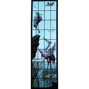 Stained Glass - Storks