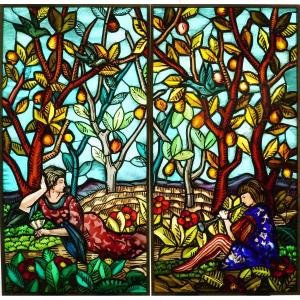 Stained Glass Window - Stained Glass Windows - Music Under The Orange Trees