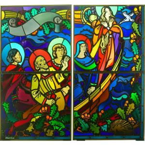 Stained Glass Window - Stained Glass Windows - Arrival Of Saintes Marie De La Mer