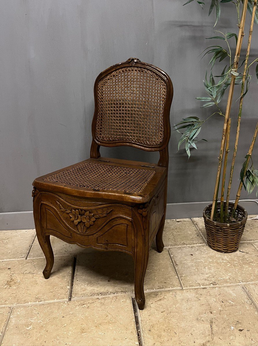 Louis XV Period Commode Seat Beech Convenience Chair