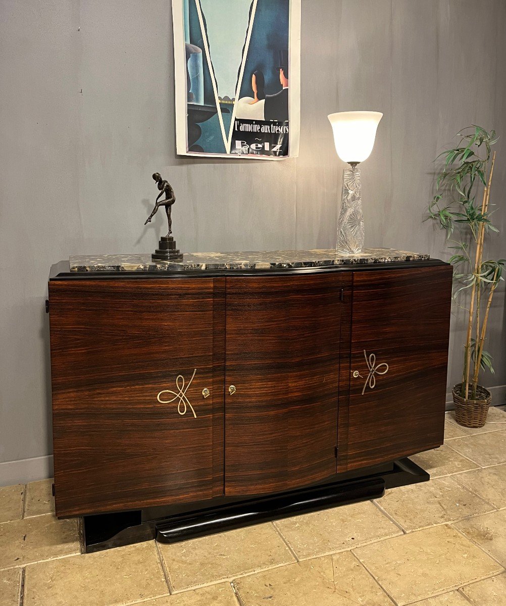 Buffet - Art Deco Sideboard In Rosewood