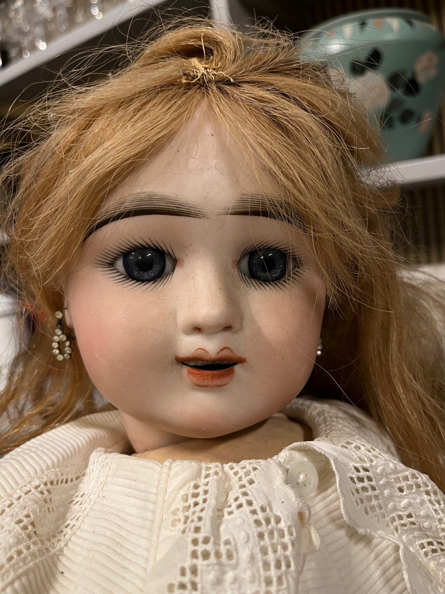 Large Porcelain Doll Eden Baby Paris No. 13 70 Cm -photo-3