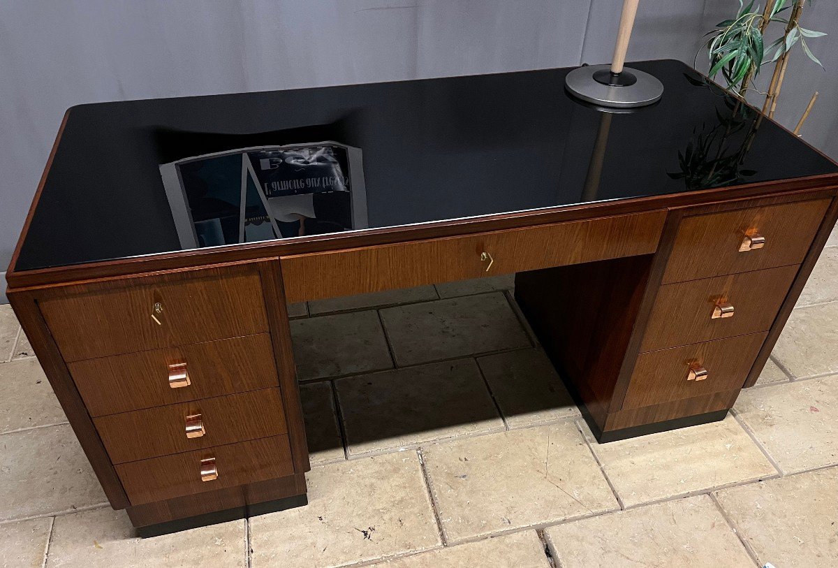 Art Deco Rosewood Flat Desk -photo-2