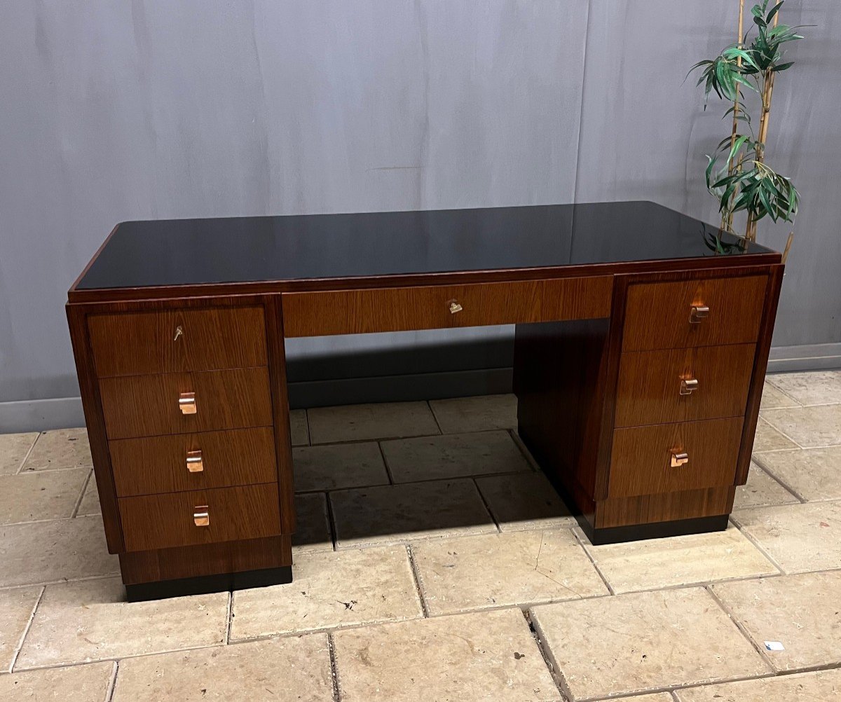 Art Deco Rosewood Flat Desk -photo-3