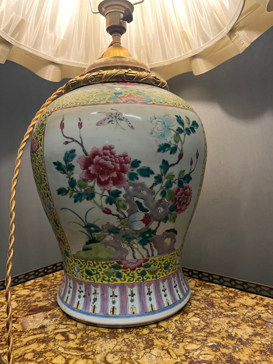 Lampe Chinoise famille  Rose  Potiche Chine-photo-4