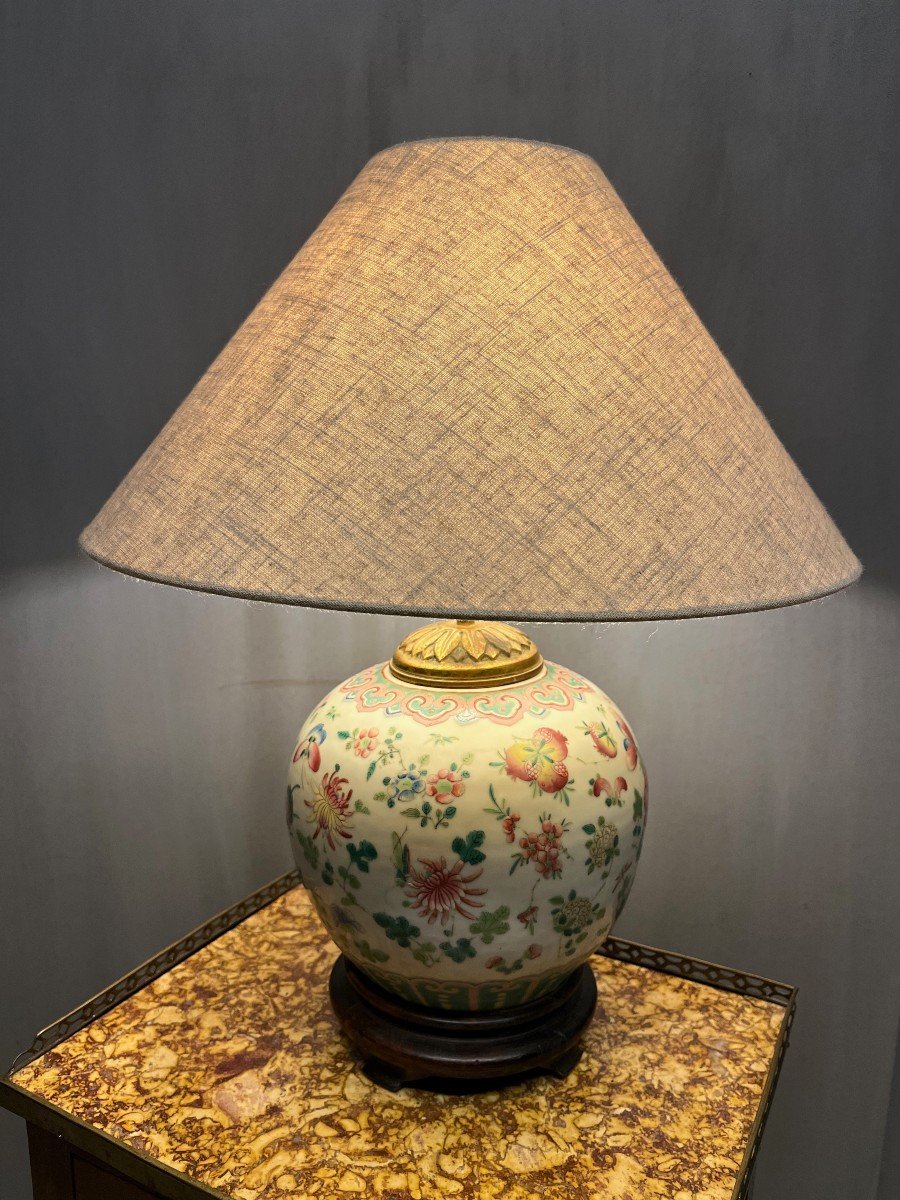 Lampe Chinoise Famille  Rose  Pot Chine-photo-3